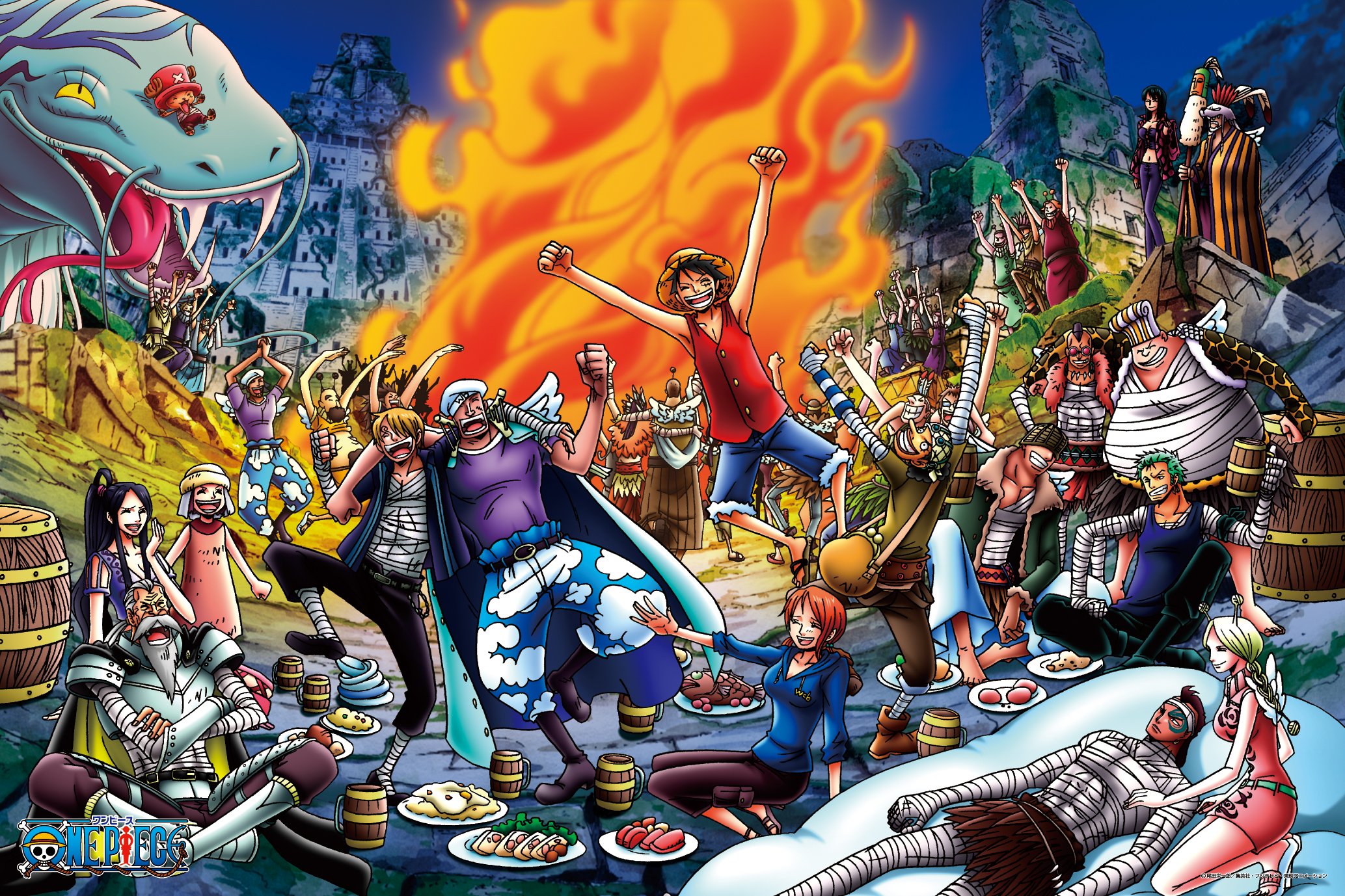 Amazon.co.jp: 1000ピース ジグソーパズル ONE PIECE 宴だ