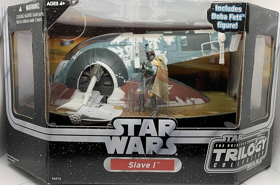 Amazon.com: Slave 1 with Boba Fett Figure - Star Wars OTC Vehicle