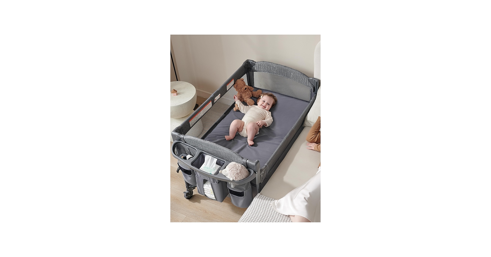 Amazon.co.jp: AirClub 4イン1 ベビーバシネット ベッドサイド