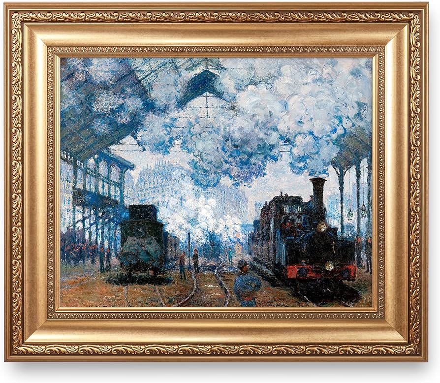 Amazon.co.jp: サンラザール駅:クロード・モネ作「列車の到着