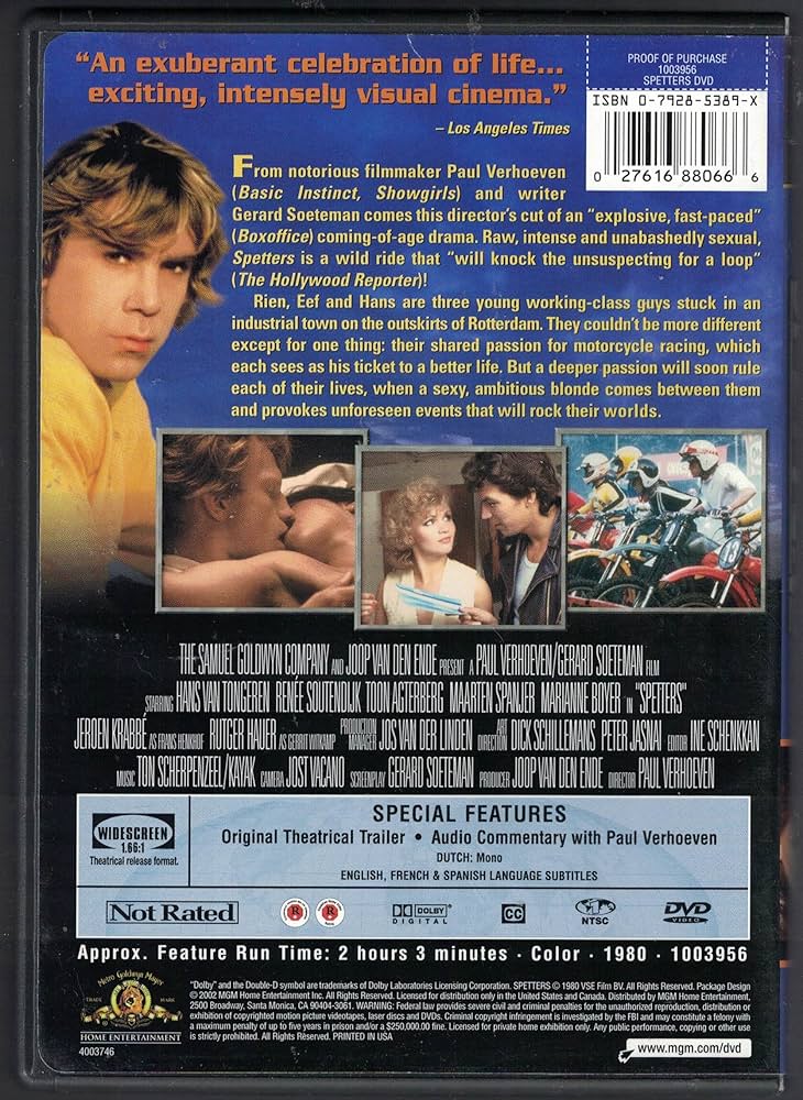 Amazon.com: Spetters (Widescreen Edition) : Hans van Tongeren
