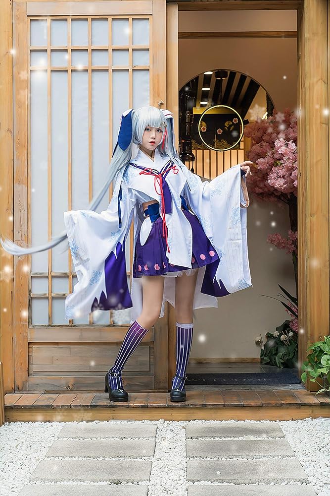 Amazon.co.jp: [Dawn Matthew] ウィッグ付き 雪ミク ゆきたんちょう