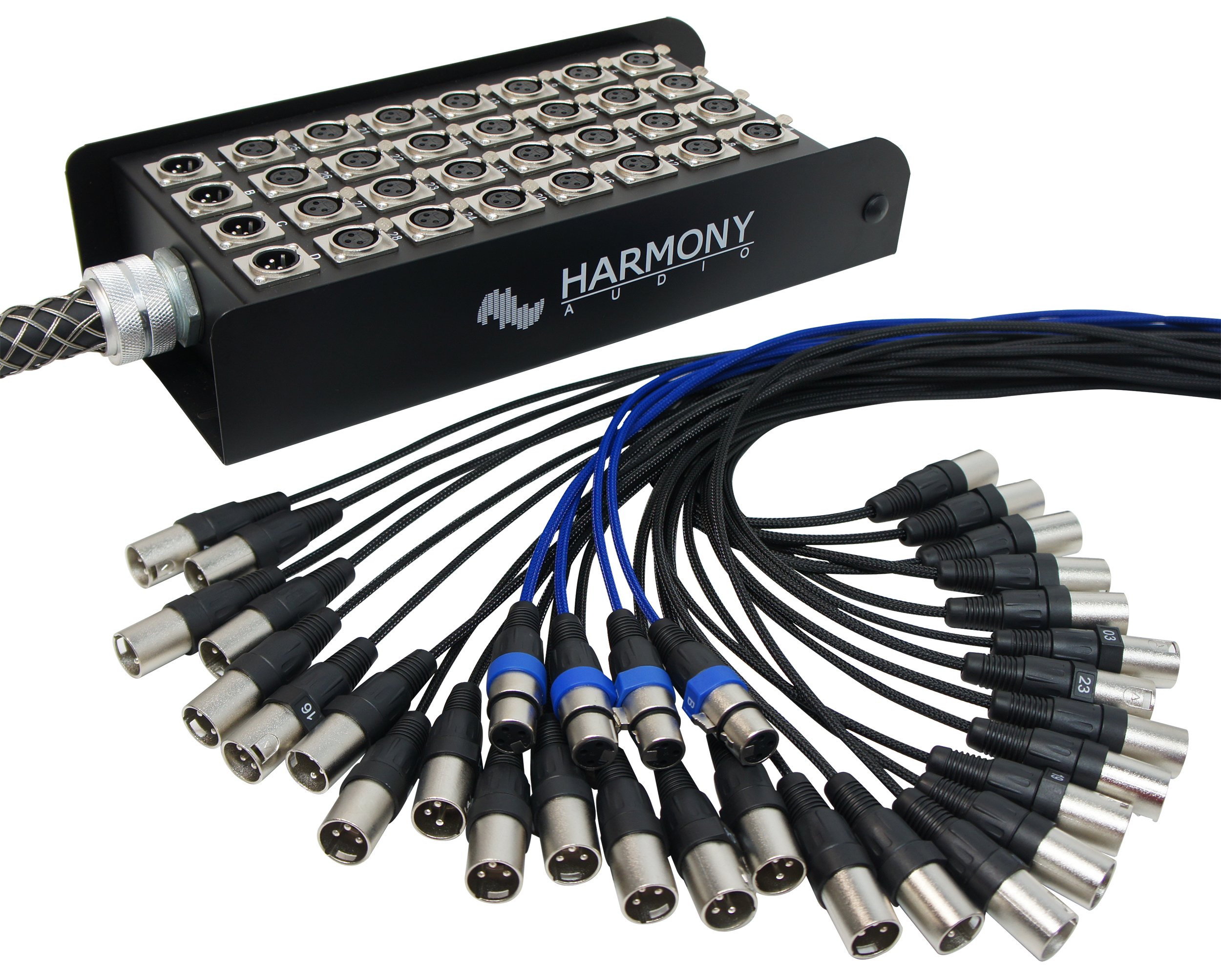 Amazon.com: Harmony Audio HA-SB32100 Pro Stage XLR Snake Cable Box