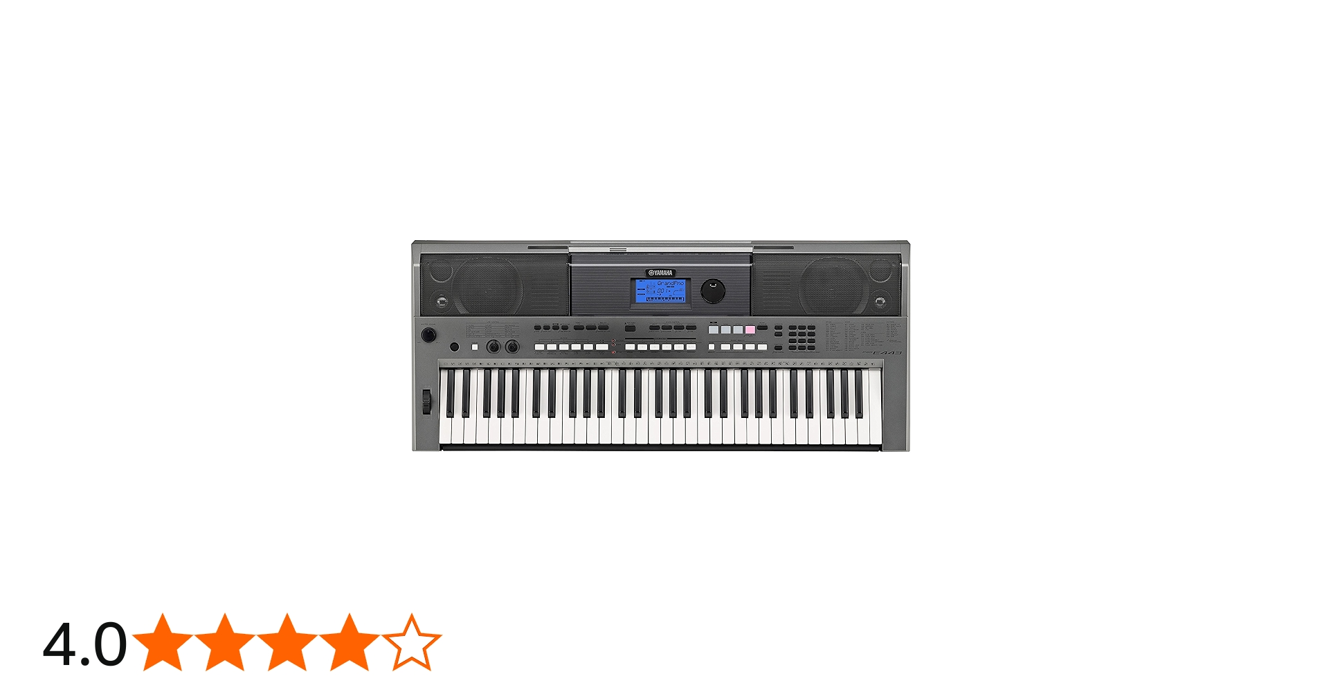 Yamaha PSR-E443 61-Key Touch Response Keyboard with 731 Natural