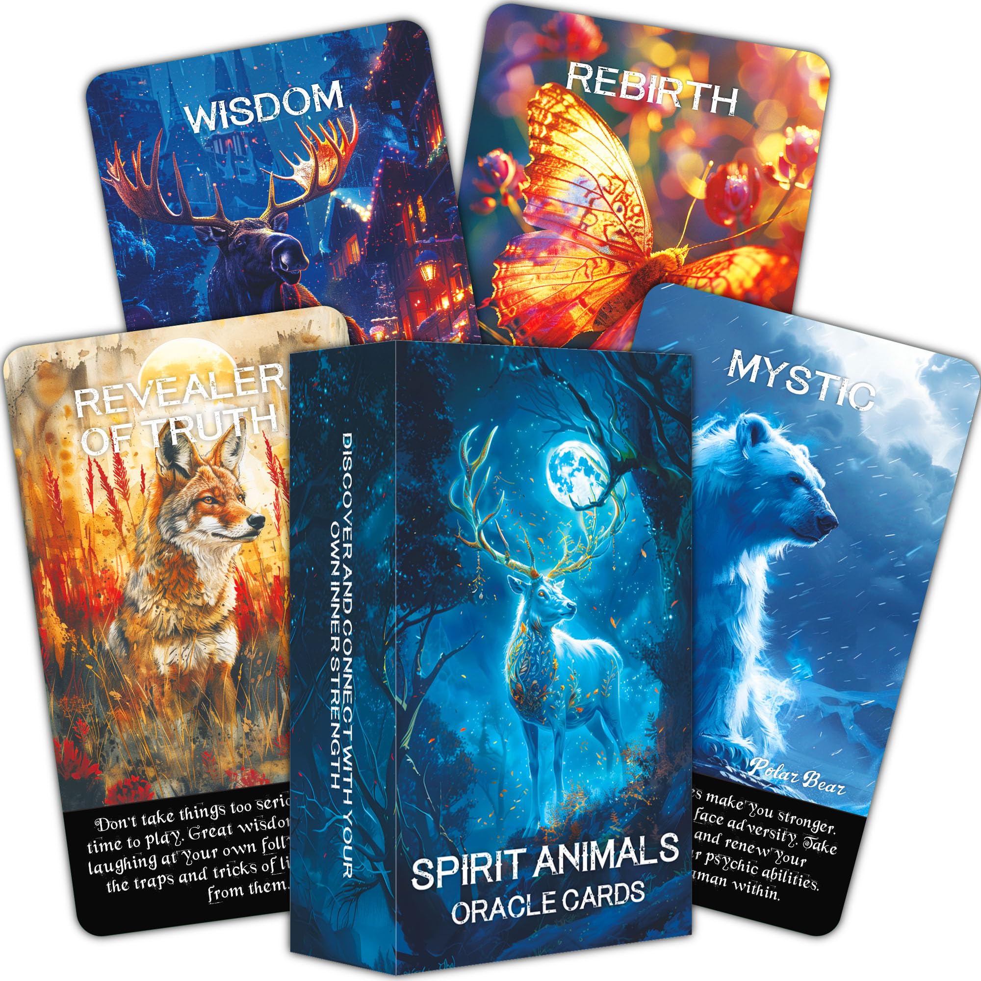 Amazon.co.jp: SOULGIST Spirit Animals オラクルカード、神秘的な