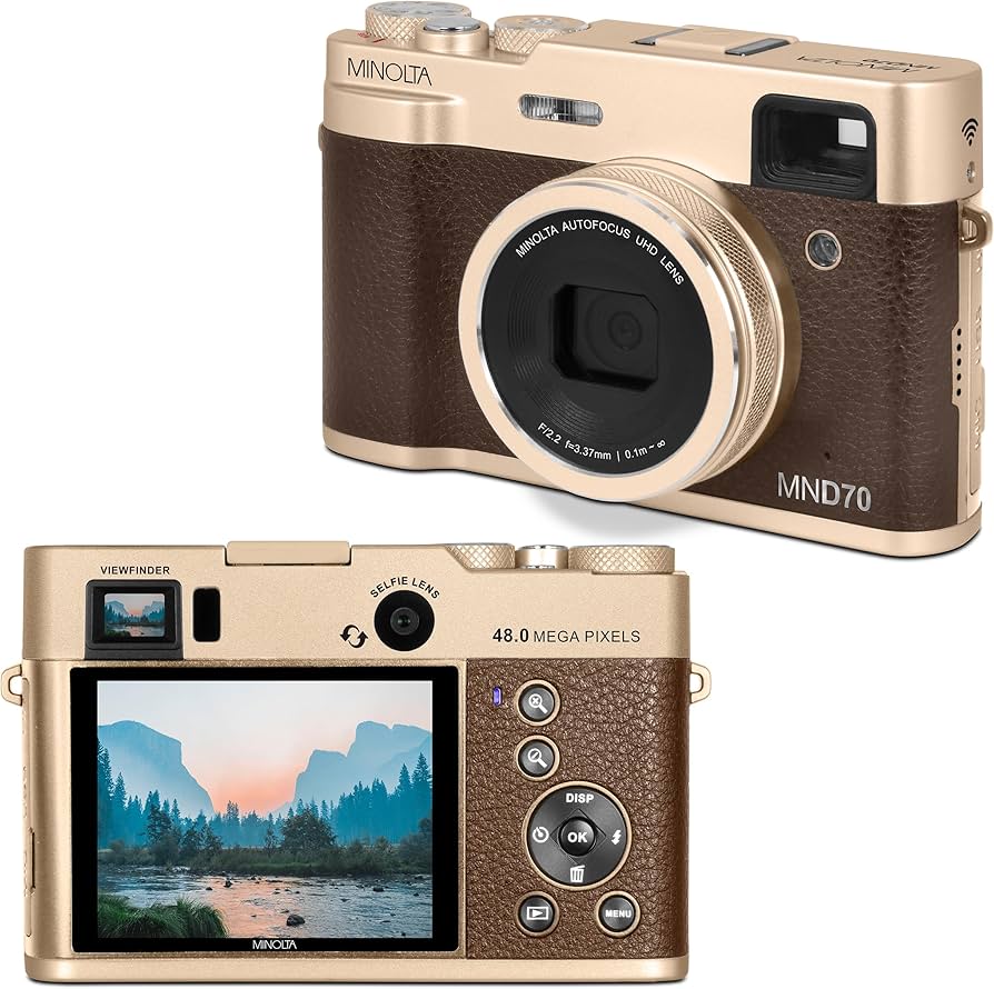 Amazon.com : Minolta Retro Digital Camera – 48MP Autofocus Compact
