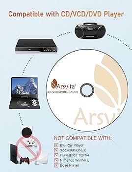 Amazon.com : Arsvita Laser Lens Cleaner Disc Cleaning Set for CD