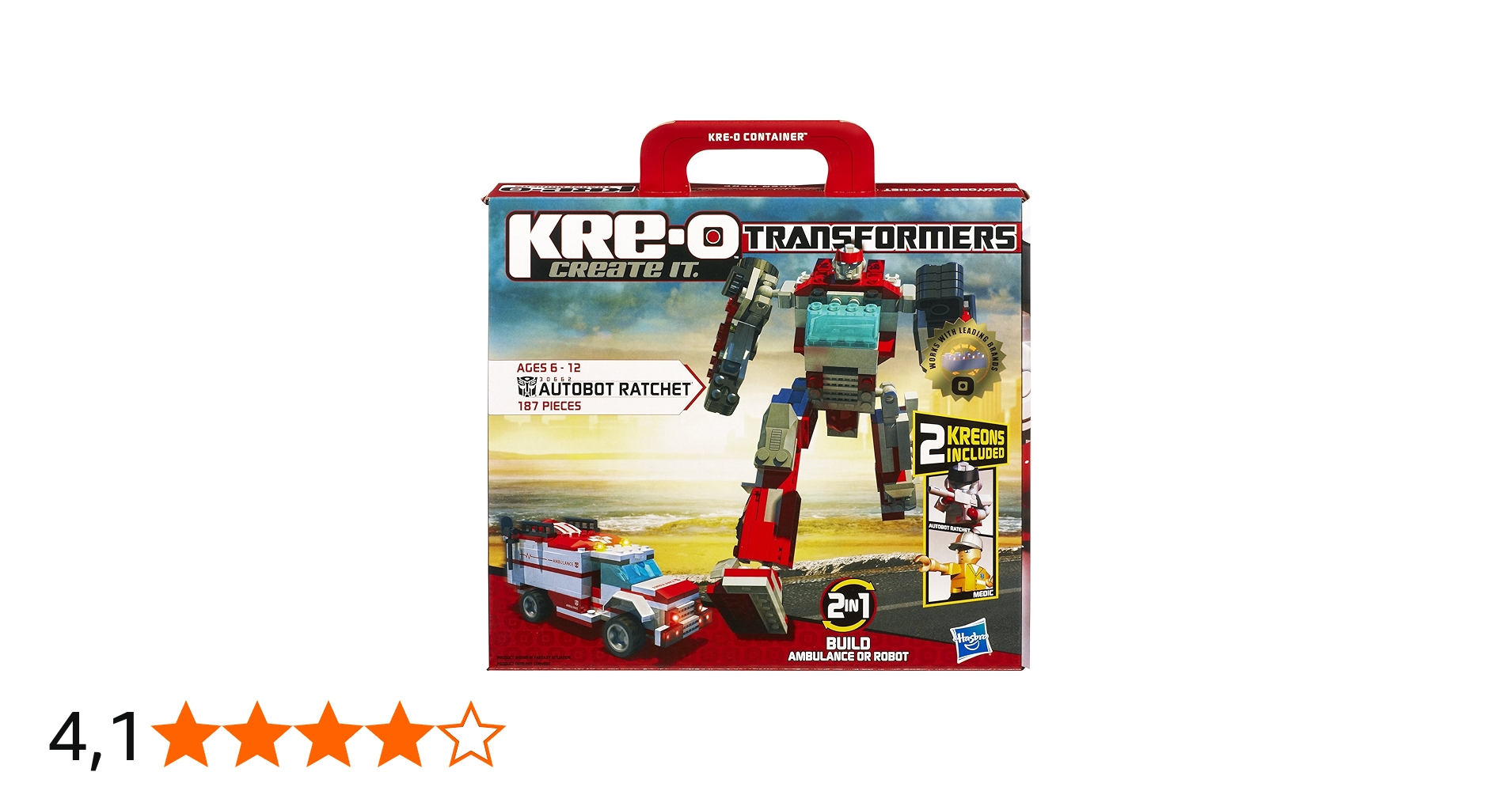 Conjunto de construção de catraca KRE-O Transformers Autobot