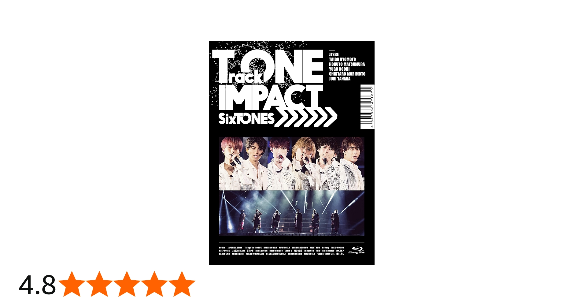 Amazon.co.jp: TrackONE -IMPACT-(初回盤)(Blu-ray) : SixTONES: DVD