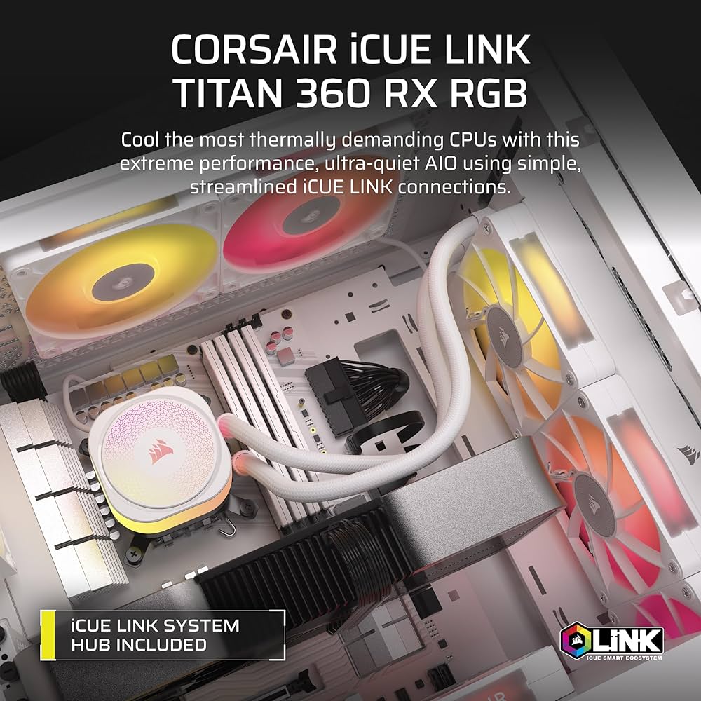 Amazon.com: CORSAIR iCUE Link Titan 360 RX RGB Liquid CPU Cooler