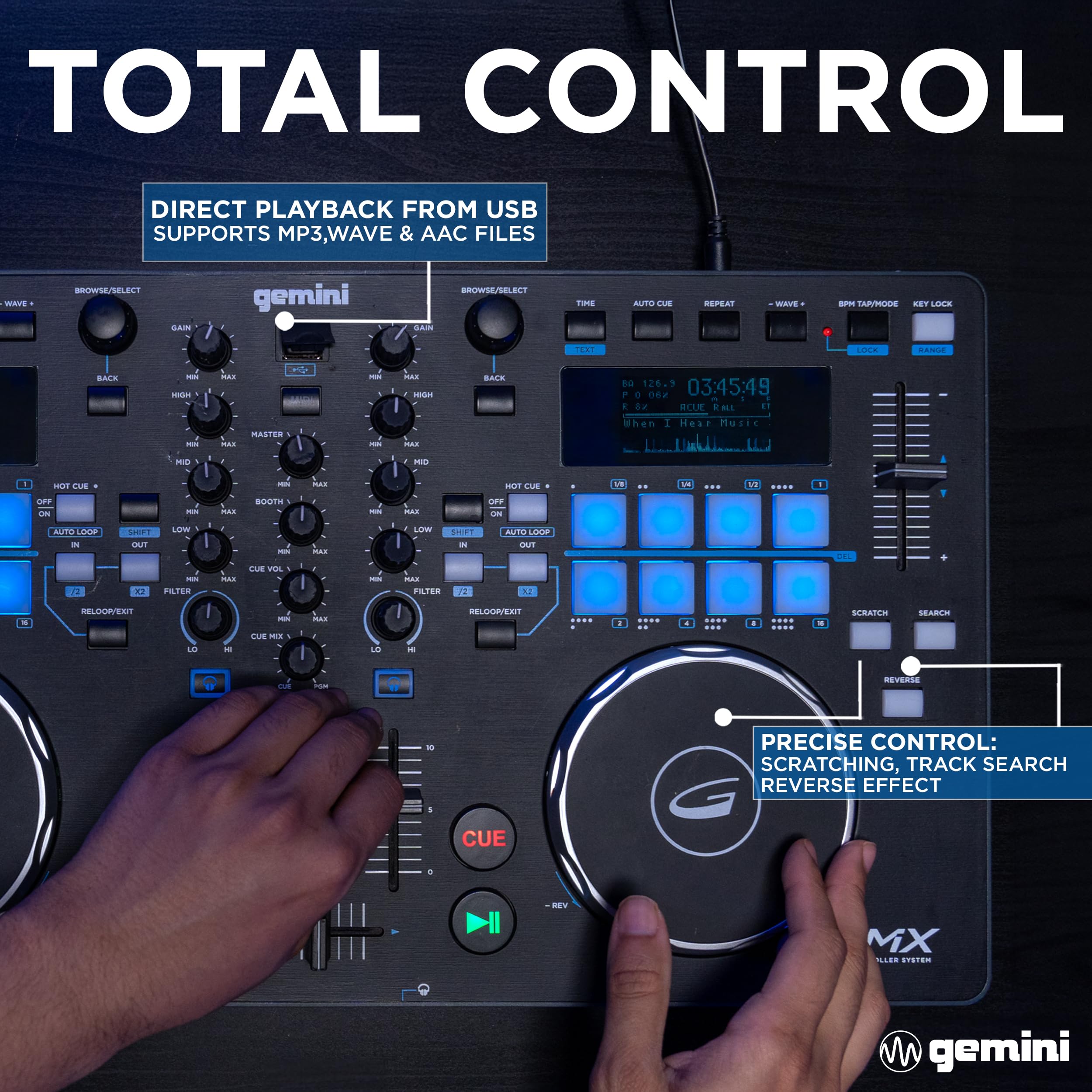 Amazon.com: Gemini Sound GMX Versatile DJ Controller & Media