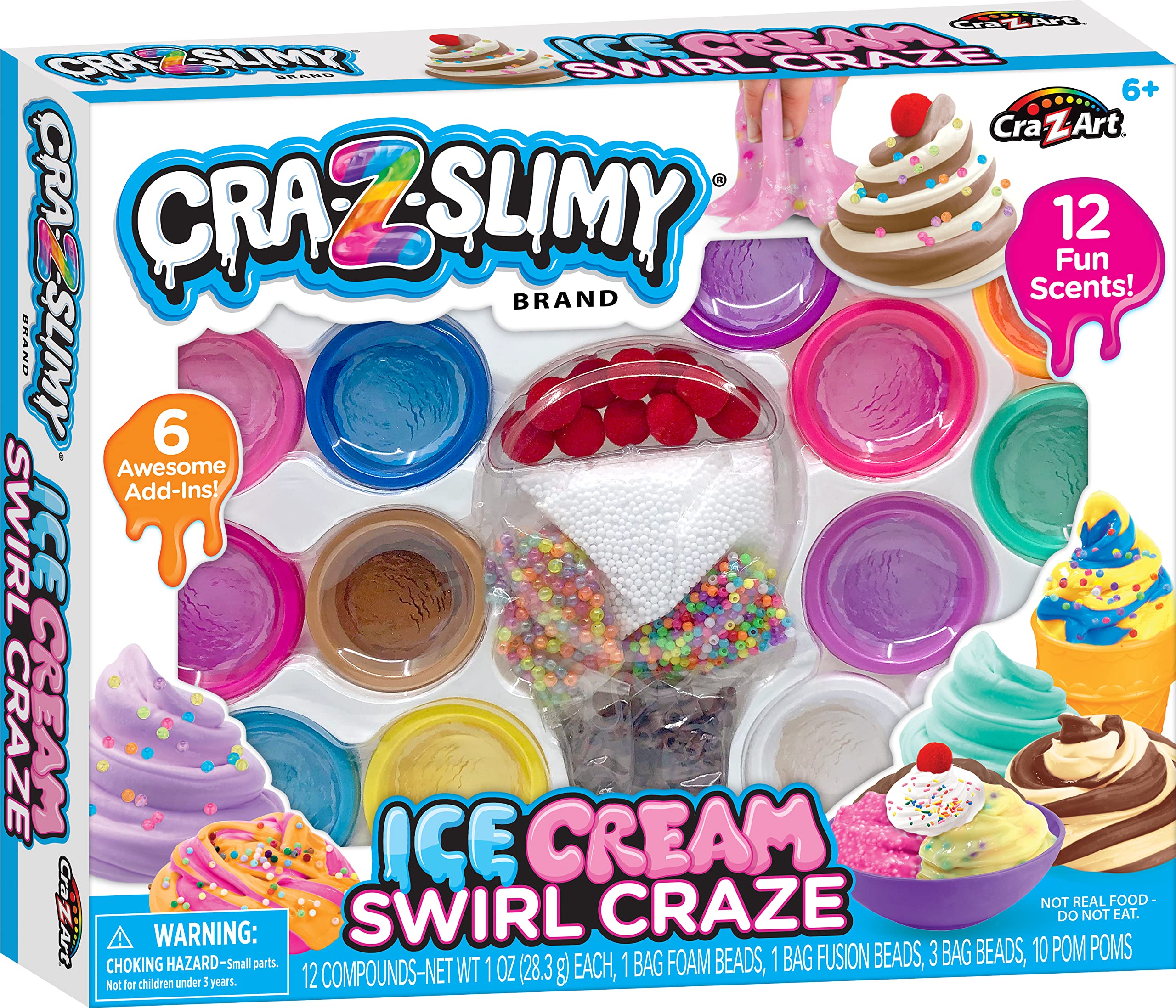 Amazon.com: CRA-Z-Slimy Ice Cream Shop Premade Slime Set : Toys