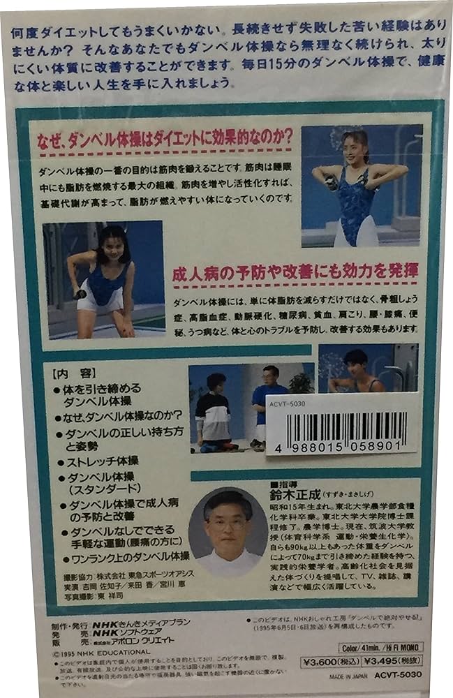 Amazon.co.jp: ダンベル体操~ボディ改革宣言~ [VHS] : DVD
