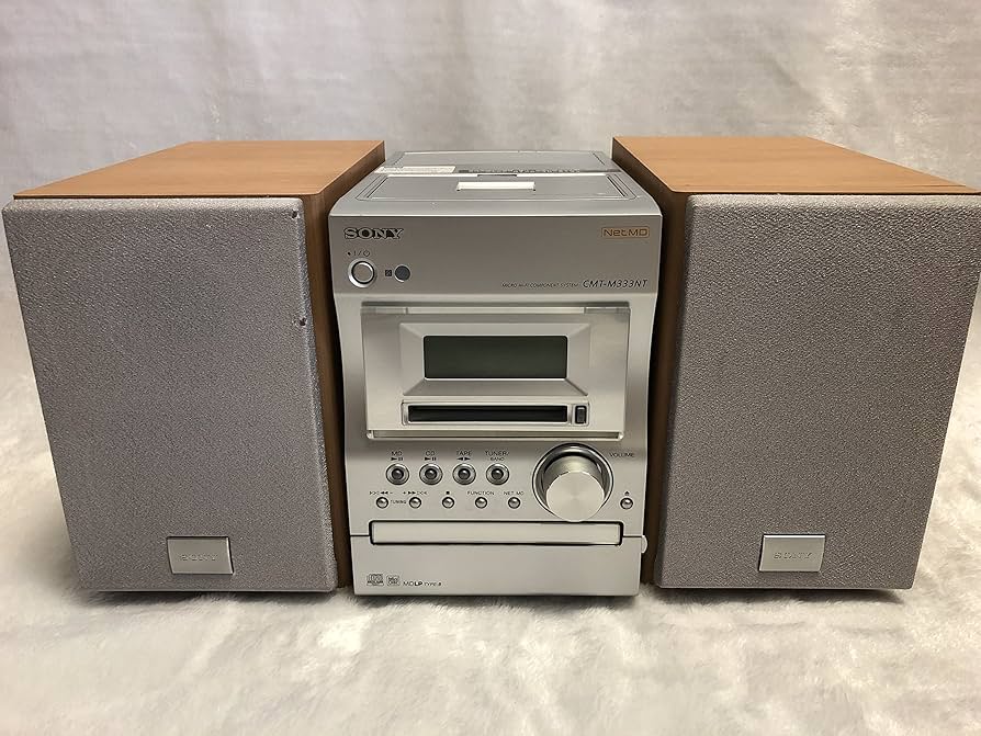 完動品】 SONY CMT-M333NT & MDディスク3枚 完動品】 SONY CMT-M333NT