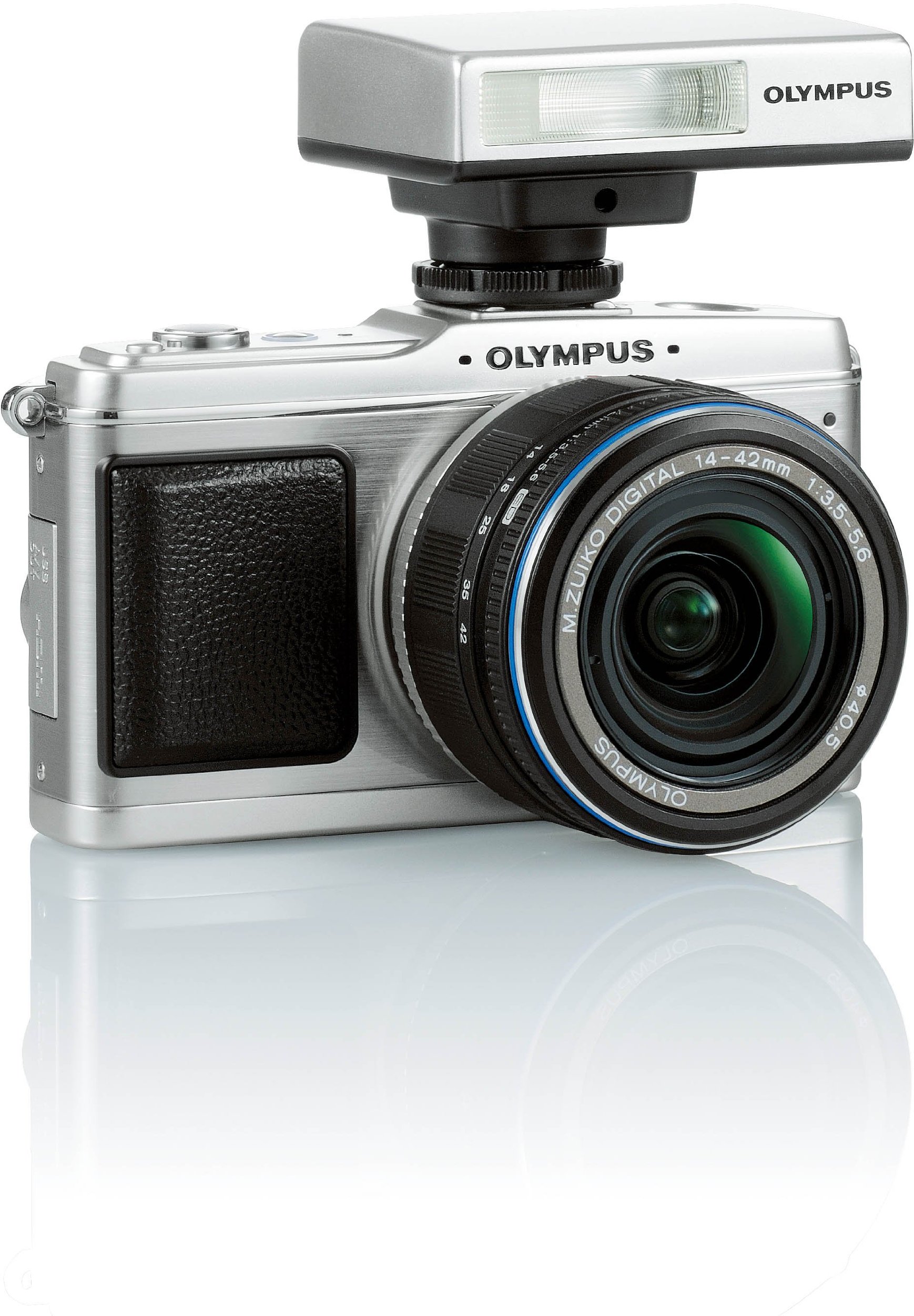 Amazon | OLYMPUS ミラーレス一眼 E-P1 レンズキット シルバー E-P1