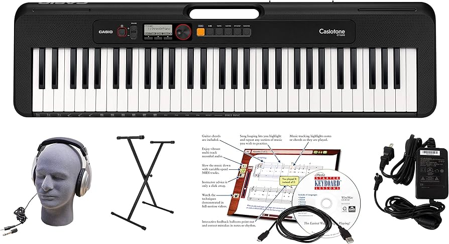 Amazon.com: Casio CT-S200BK EPA 61-Key Premium Keyboard Package