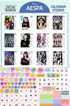 Amazon.co.jp: aespa エスパ グッズ 大判 壁掛け カレンダー 2026年