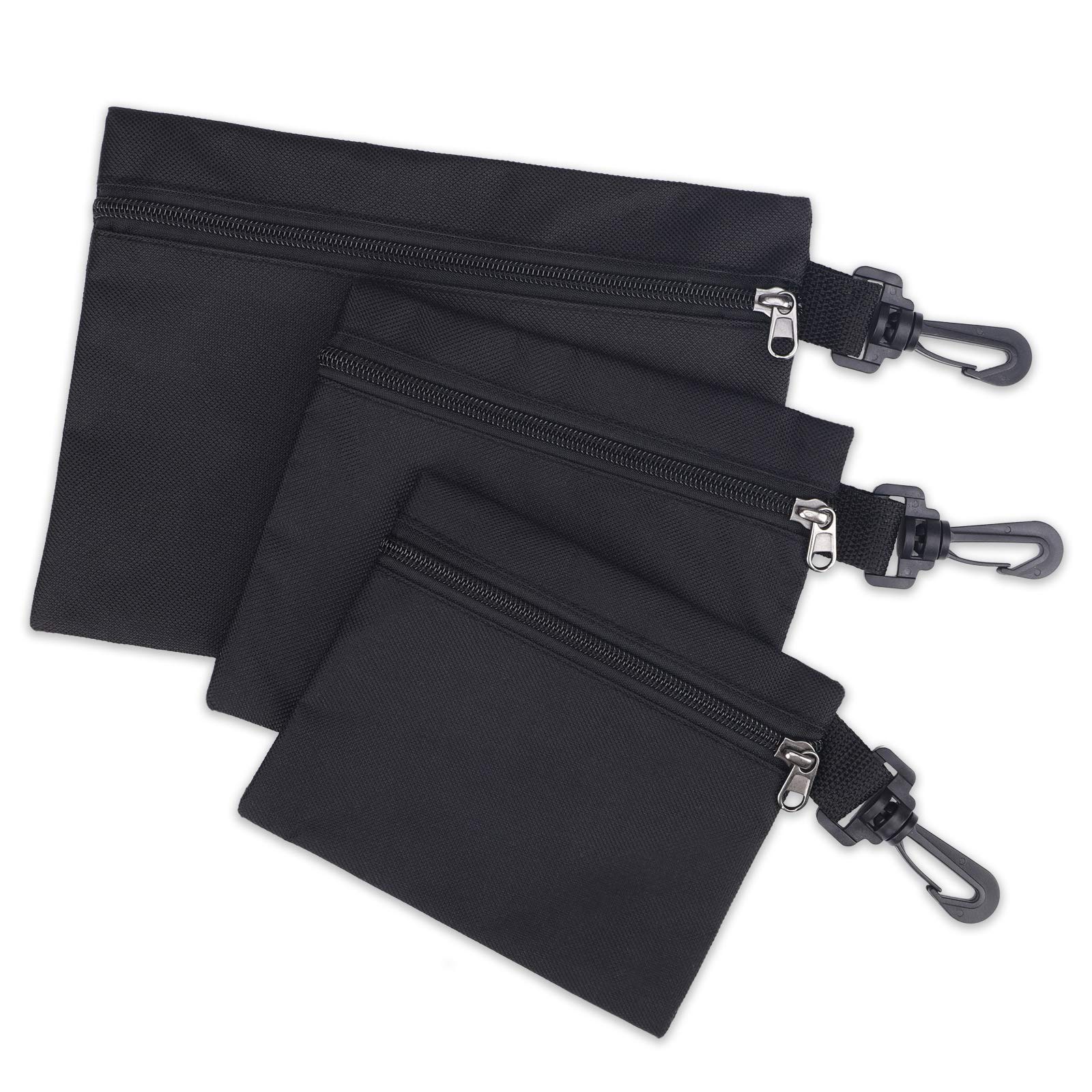 3 Pack Small Zipper Tool Pouch Utility Multipurpose Storage