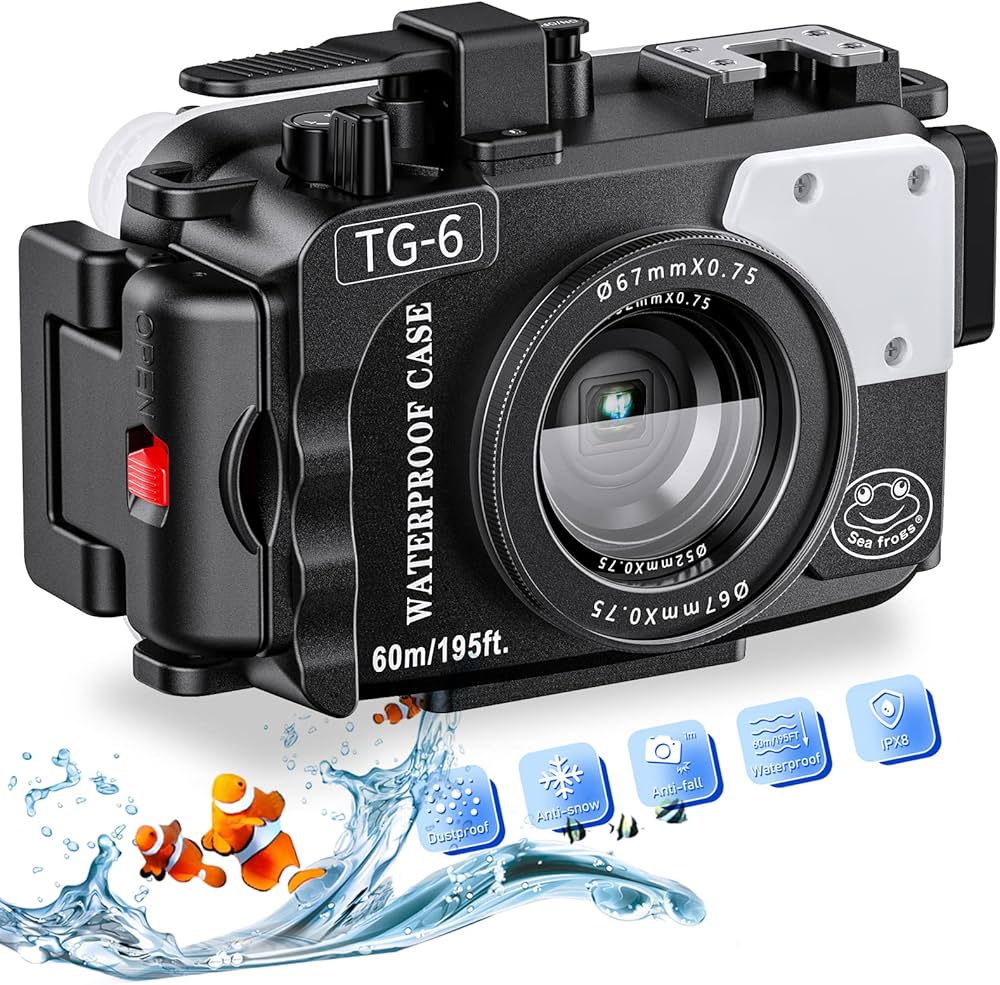 Amazon | Seafrogs 水中カメラハウジング オリンパス TG-6用