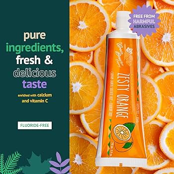 Amazon.com : Orange Zesty Fluoride-Free Toothpaste : Health