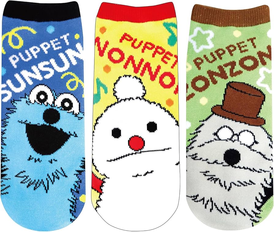 Amazon.co.jp: 【Amazon.co.jp限定】ソックス3足セット パペット