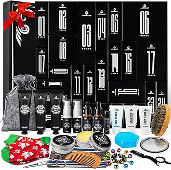 Amazon.com: Mens Advent Calendar Gift Set, Lionmane Beard Care Set