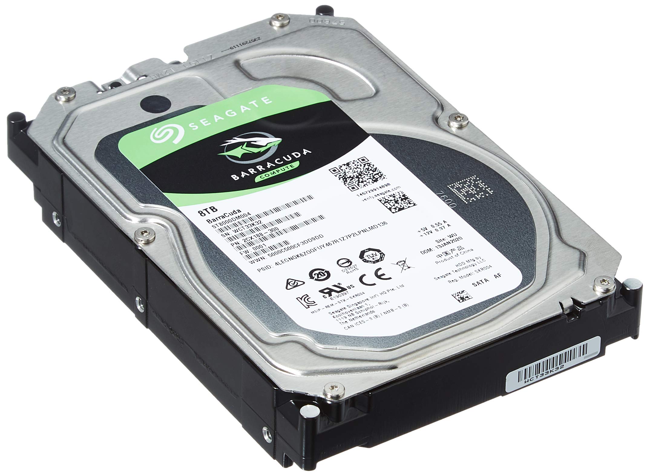 Seagate Barracuda ST8000DM004 8TB 3.5 inch SATA 6GB/s Internal