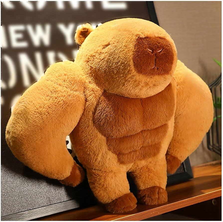 Amazon.co.jp: カピバラさん ぬいぐるみ 45/65cm、腹筋, カピバラ