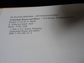Technologie Brauer und Mälzer : Kunze, Wolfgang, Dietzsch, Michael