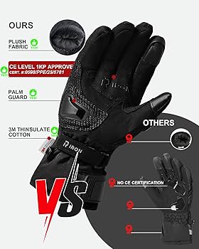 Amazon | RIDEIRON 電熱グローブ CE1レベル認証 ヒーターグローブ冬用