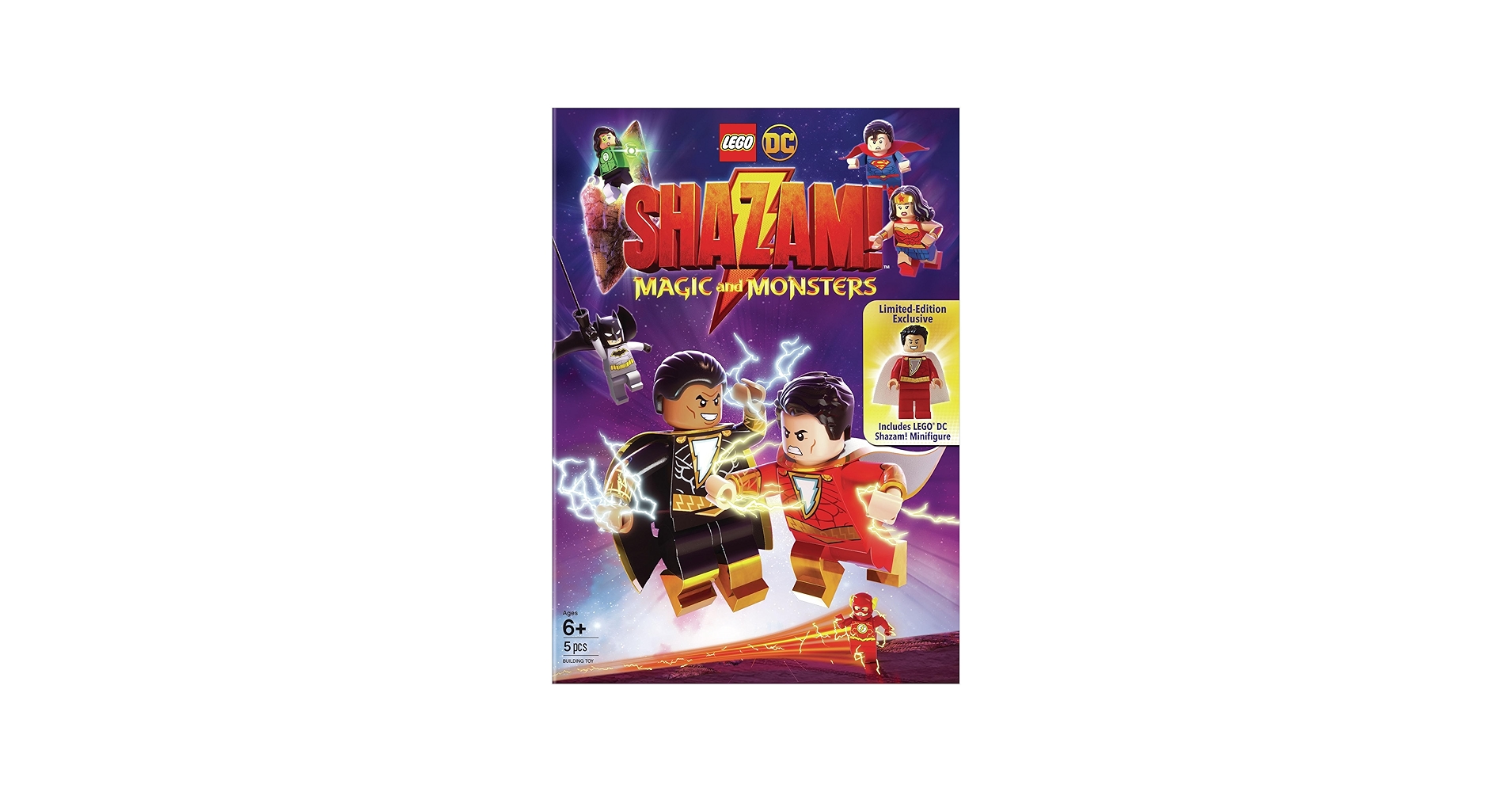 Amazon.com: LEGO DC Shazam: Magic and Monsters (w/Figurine/DVD