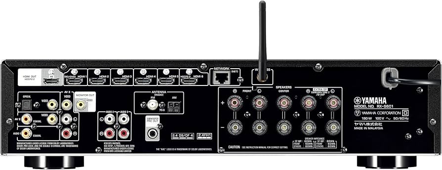 YAMAHA RX-S601 5.1chAVレシーバー (ホワイト）電源確認済み ヤマハ