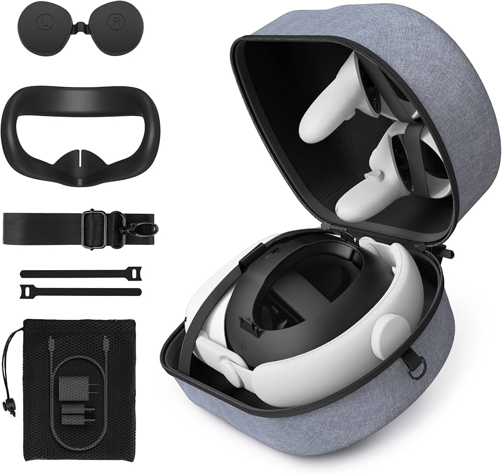 QUEST 2 128GB ケース&正規バンド もも] QUEST 2 128GB ケース&正規