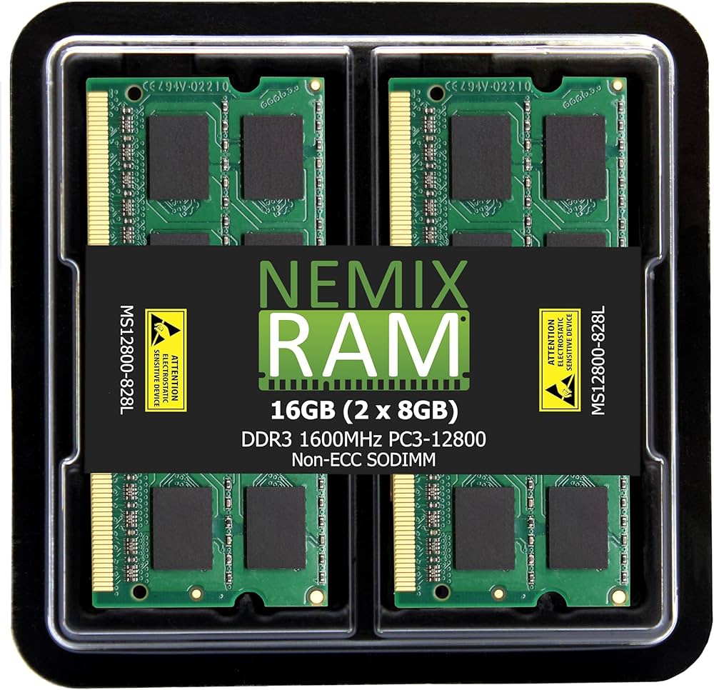 Amazon | NEMIX RAM 16GB 2x8GB Mac Mini 2012 互換性メモリ DDR3-1600