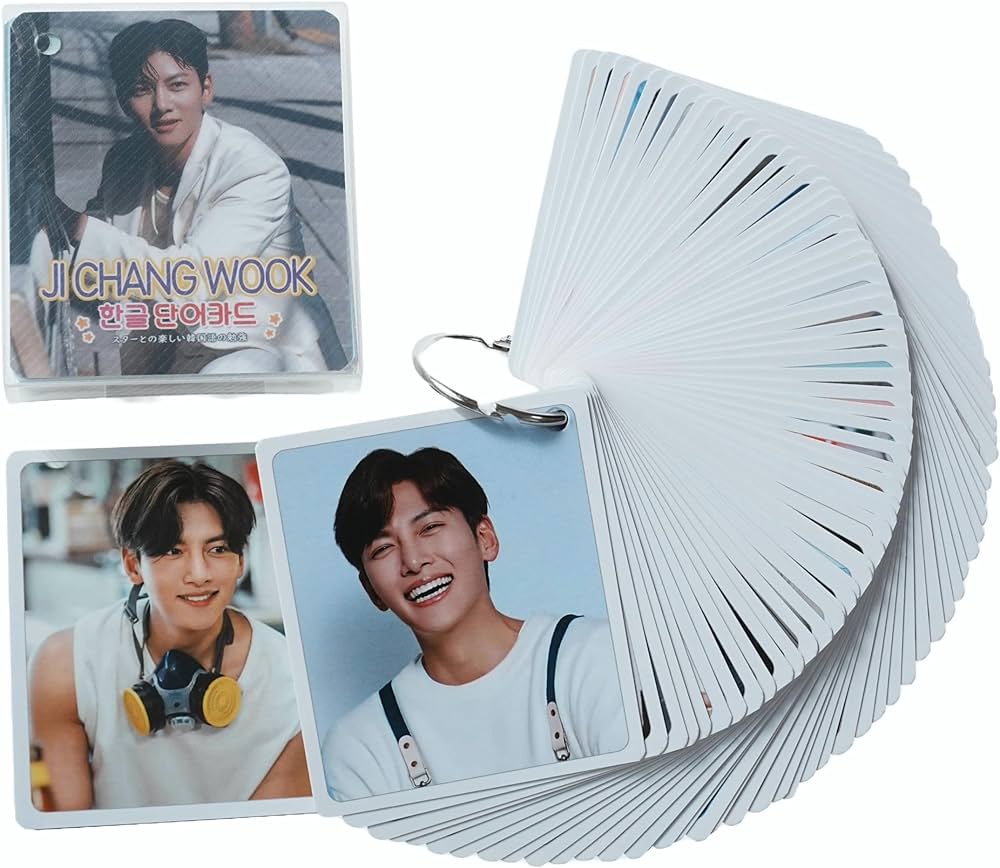 Amazon | チチャンウク グッズ 韓国語 単語 カード 63枚入 + ケース付