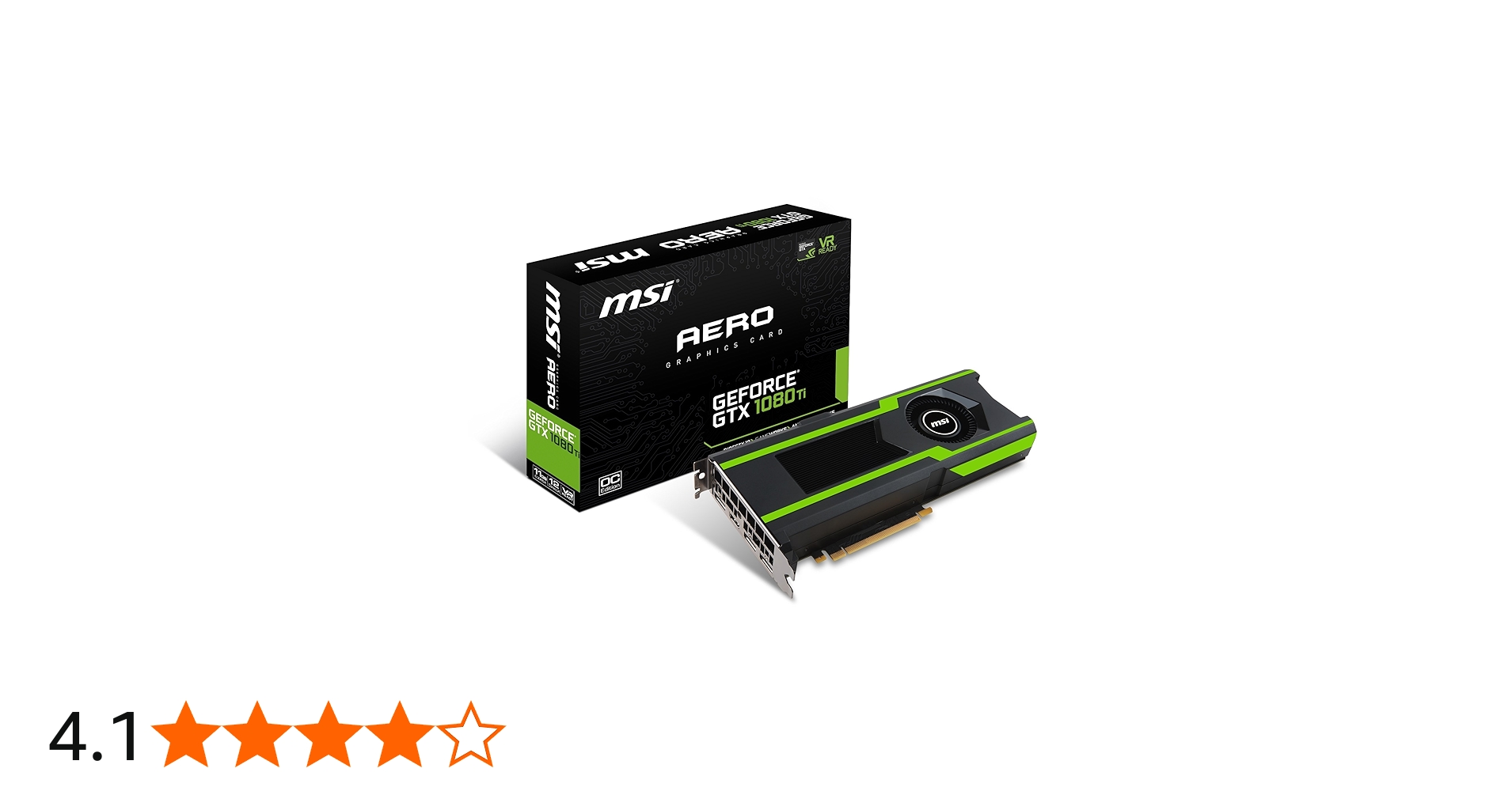 Amazon | MSI ビデオグラフィックカード GTX 1080 TI AERO 11G OC