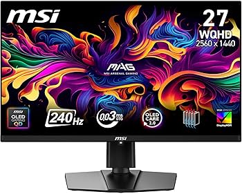 Amazon.com: MSI MAG 271P QD-OLED X24 Gaming Screen 26.5 Inch WQHD