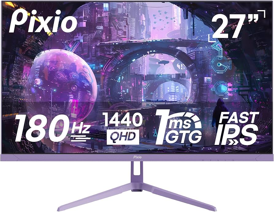 Amazon.com: Pixio PX278 Wave Purple 27 inch 180Hz Refresh Rate