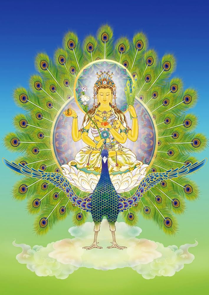 Amazon｜孔雀明王仏高精細画像印刷仏画ギフト家族や友人の祝福写真用紙