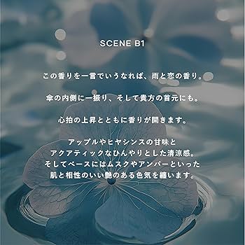 Amazon | zzzgoo 香水 scene B1 オードパルファム 雨宿りの香り メンズ
