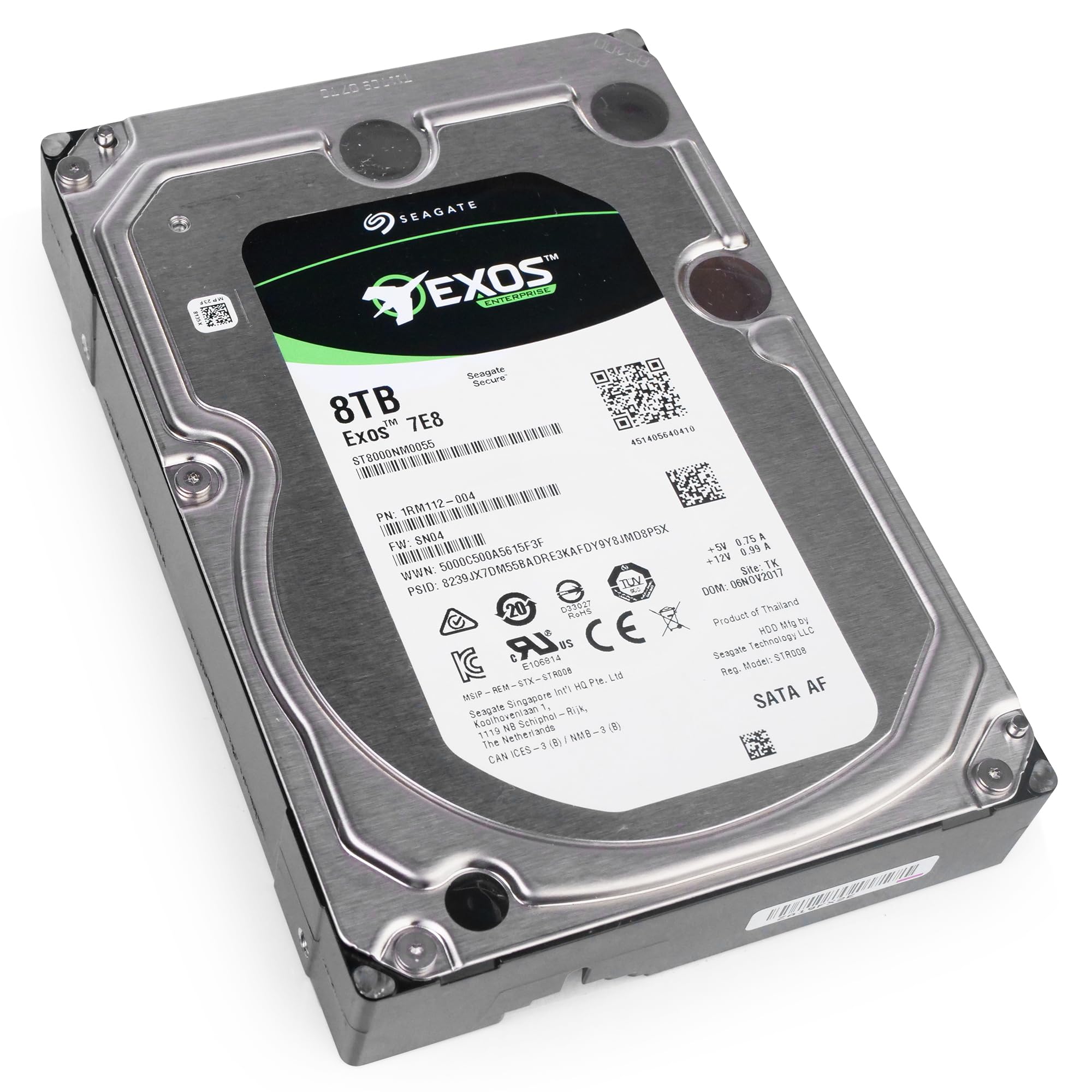 Amazon.com: Seagate Exos 7E8 8TB 512e SATA 256MB Cache 3.5-Inch