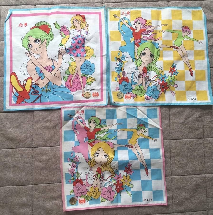 Amazon.co.jp: ③ 昭和レトロ マーガレットジュニア ハンカチ 3枚