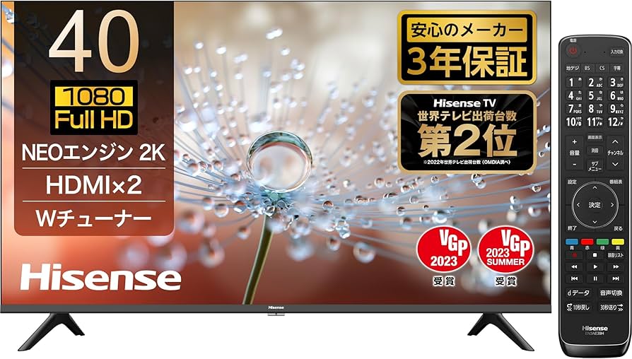 Amazon | Hisense 40V型 フルハイビジョン 液晶 テレビ 40A30H VA