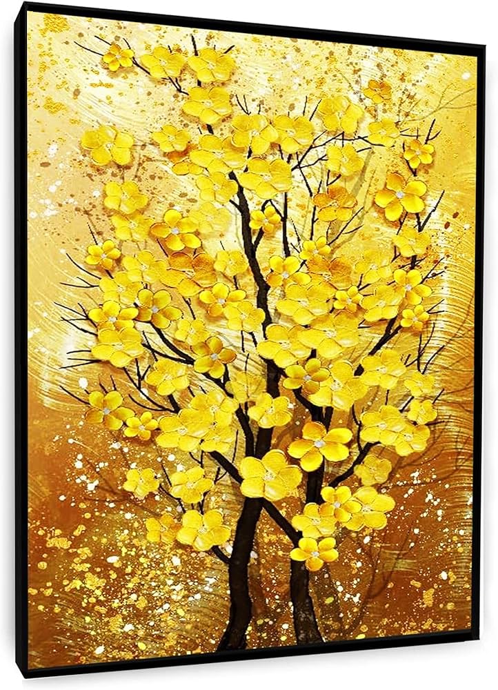 Amazon.co.jp: LUHSICEアートパネル 風水 絵 金運アップお 幸運の木