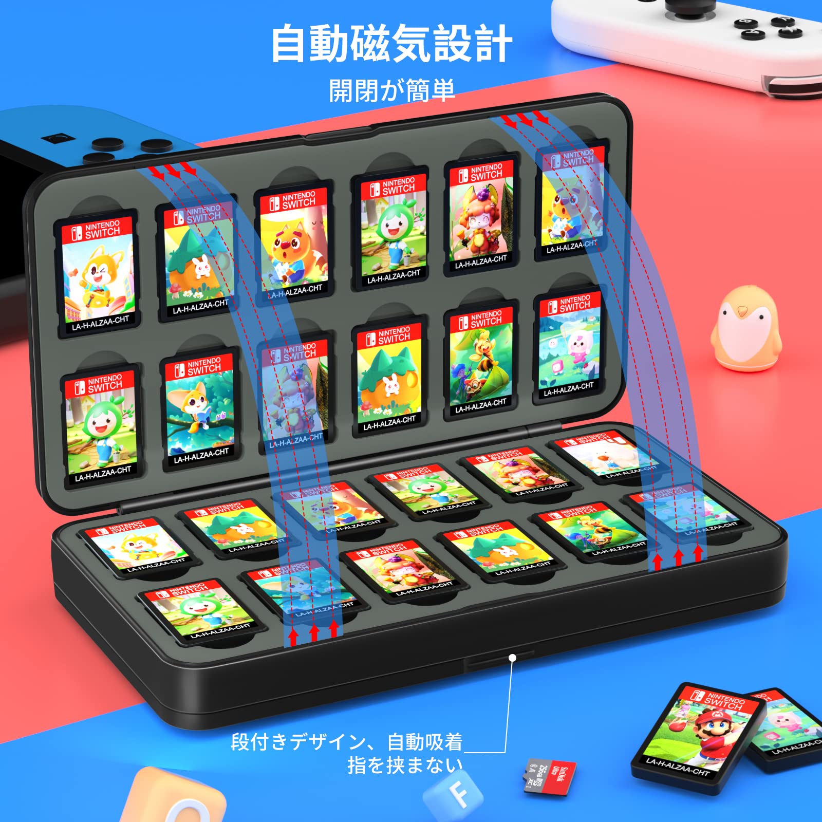 Amazon.co.jp: switch ソフトケース カードケース 48枚ゲームカード