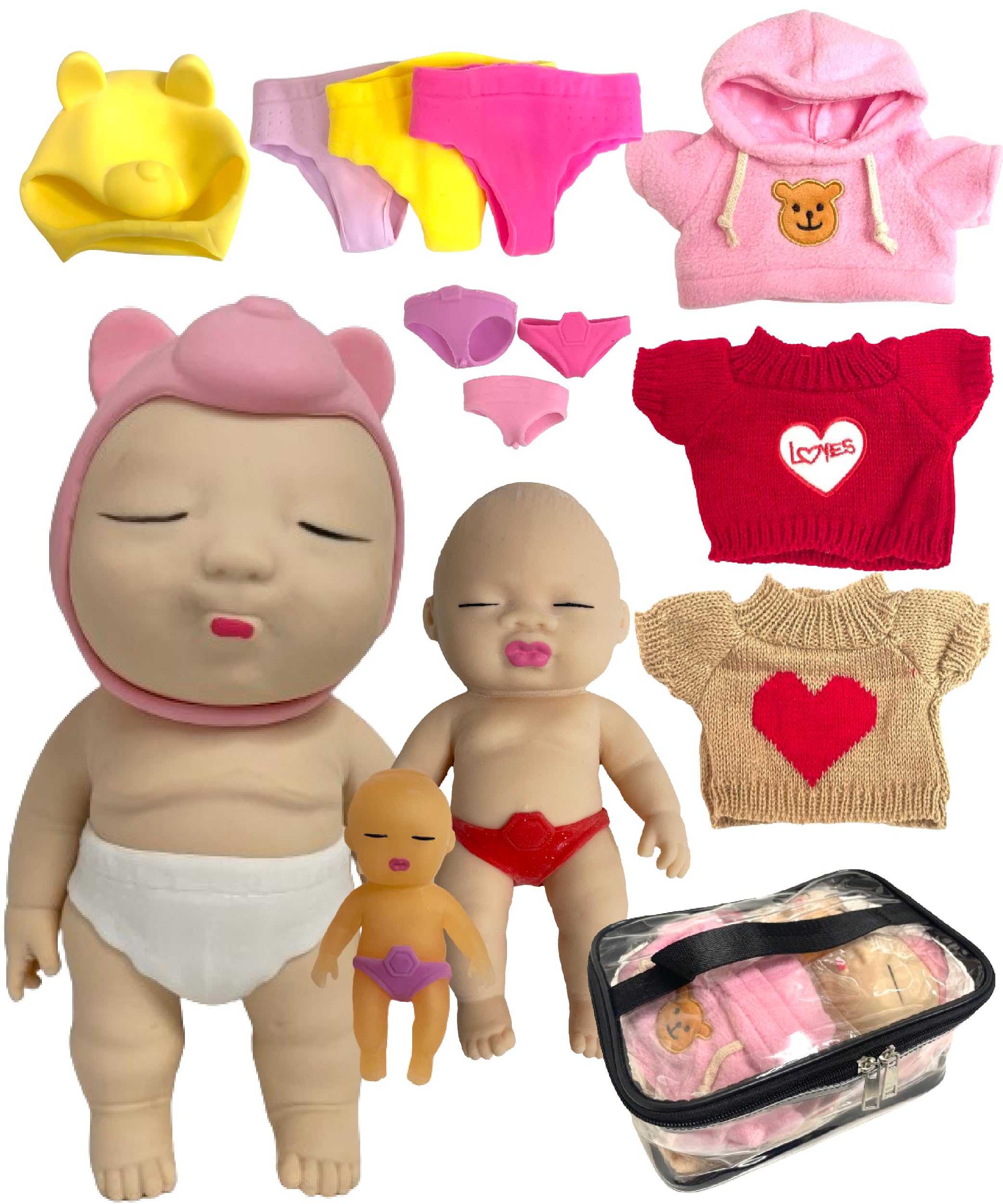 Amazon | アグリーベイビーズ 赤ちゃん 伸びる ベイビー おもちゃ 洋服