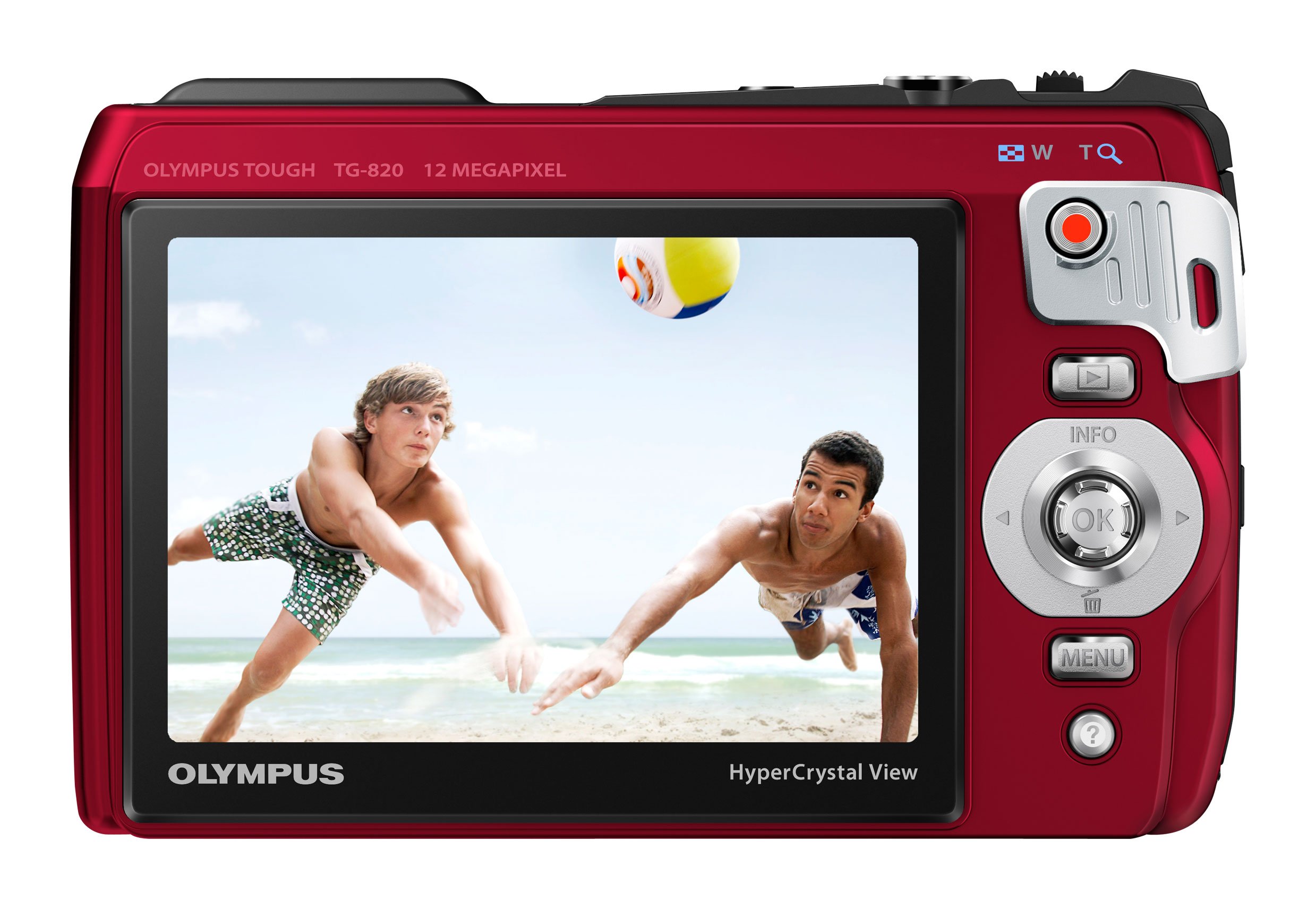 Amazon | OLYMPUS デジタルカメラ TG-820 レッド 10m防水 2m耐落下衝撃