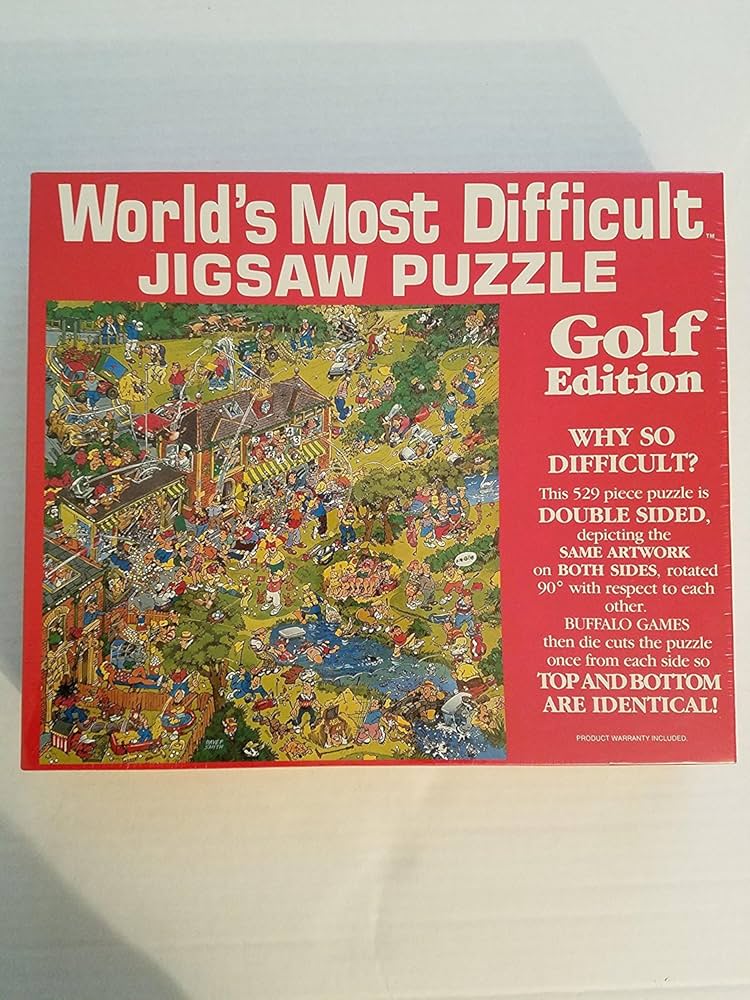 World's Most Difficult Jigsaw Puzzle Golf Edition, Toy Golf