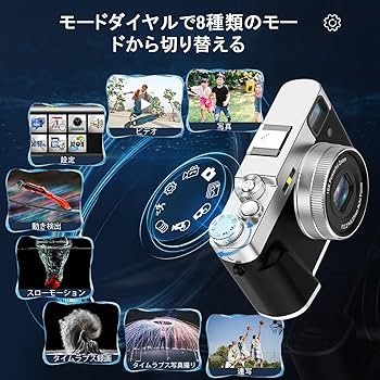 Amazon | NEZINI 4K デジタルカメラ オートフォーカス デジカメ 4800万