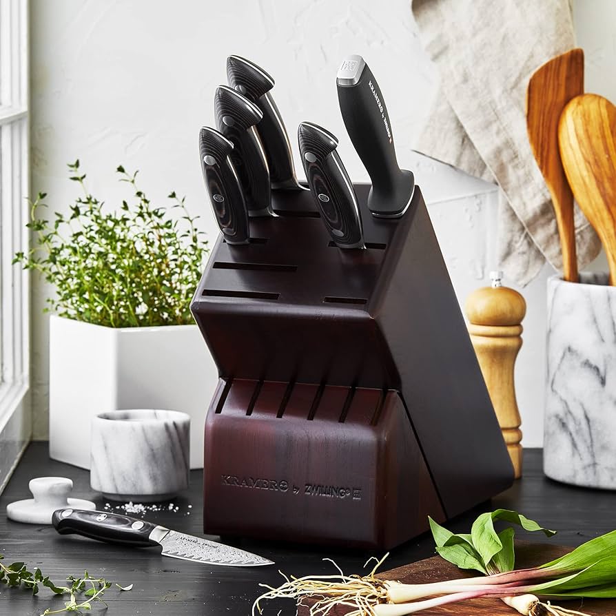 Amazon.com: ZWILLING KRAMER Knife Block Set, 7-pc, brown, EUROLINE